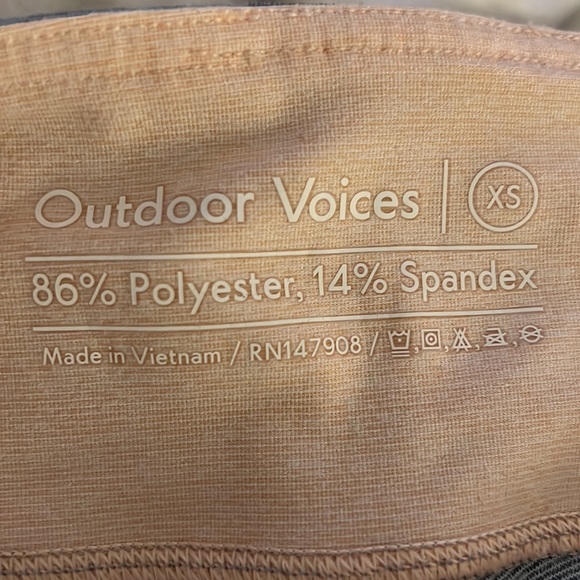 NEVER WORN Outdoor Voices Leggings XS - Picture 2 of 2